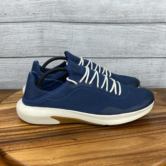 OluKai Kaholo Navy Blue Lace Up Sneaker Lightweight Mesh Men’s Shoe Size 11
